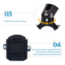 Bicycle Riding Navigation Mobile Phone Holder Motorcycle Car Aluminum Alloy Mobile Phone Holder(Handlebar Black)