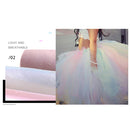 2 PCS Glitter Rainbow Net Yarn Roll for Photo Background / Desktop Decoration / Skirt, Length: 9m, Width: 15cm(ABK3 Rainbow Gradient Glitter)