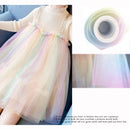 2 PCS Glitter Rainbow Net Yarn Roll for Photo Background / Desktop Decoration / Skirt, Length: 9m, Width: 15cm(ABK3 Rainbow Gradient Glitter)
