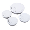 20 PCS ABS Plastic Round Cable Box Computer Desk Cable Hole Cover, Specification: 50mm (White)