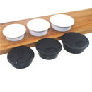 20 PCS ABS Plastic Round Cable Box Computer Desk Cable Hole Cover, Specification: 50mm (White)
