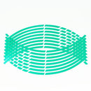 5 Sheets Motorcycle Rim Stickers Personality Wheels Modified Decals(Green)