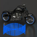 5 Sheets Motorcycle Rim Stickers Personality Wheels Modified Decals(Yellow)