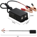 2 PCS 12/24V 4 USB Interface Motorcycle Car Mobile Phone Charger