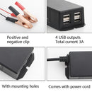 2 PCS 12/24V 4 USB Interface Motorcycle Car Mobile Phone Charger