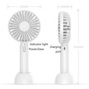 Desktop Portable Handheld Mini Silent Fan, Colour: X3 Pink
