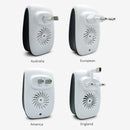 H12 2 PCS Ultrasonic Electronic Mouse Repeller Household Mini Mosquito Repeller, Product specification: EU Plug(White)