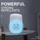 H12 2 PCS Ultrasonic Electronic Mouse Repeller Household Mini Mosquito Repeller, Product specification: EU Plug(White)