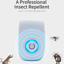 H12 2 PCS Ultrasonic Electronic Mouse Repeller Household Mini Mosquito Repeller, Product specification: EU Plug(White)