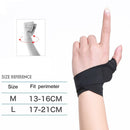2 PCS Volleyball Badminton Tendon Sheath Wristband Thin Wrist Sprain Thumb Cover, Specification: Mï¼ˆLeft Handï¼‰