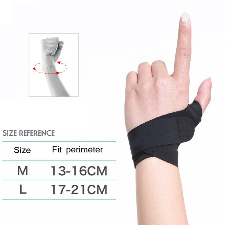 2 PCS Volleyball Badminton Tendon Sheath Wristband Thin Wrist Sprain Thumb Cover, Specification: Mï¼ˆLeft Handï¼‰