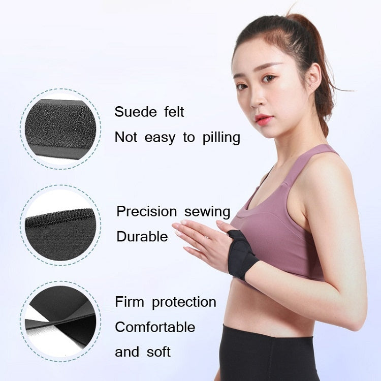 2 PCS Volleyball Badminton Tendon Sheath Wristband Thin Wrist Sprain Thumb Cover, Specification: Mï¼ˆLeft Handï¼‰