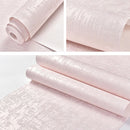 Simple Non-Woven Fabric Bedroom Living Room Plain Wallpaper Self-Adhesive 3D Stereo Imitation Diatom Mud Wallpaper, Specification: 0.53 x 3 Meters(714-3 Light Pink)