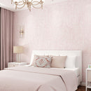 Simple Non-Woven Fabric Bedroom Living Room Plain Wallpaper Self-Adhesive 3D Stereo Imitation Diatom Mud Wallpaper, Specification: 0.53 x 3 Meters(714-3 Light Pink)