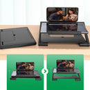Folding Pull-Out Lifting Mobile Phone Screen High-Definition Amplifier Anti-Blue Light 3D Amplifier 12 inch (Black)