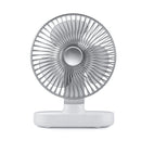 D77 Desktop Automatic Shaking hHead Fan Mute Portable Home Office Dormitory USB Fan(Ivory)