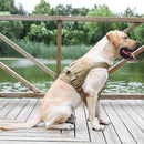Large And Medium-Sized Dog Vest-Style Chest Harness L(Khaki)