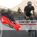 WEST BIKING Cycling Seat Hollow Breathable Comfortable Saddle Riding Equipment(Black White)