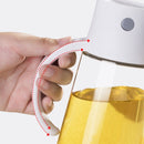Kitchen Automatic Opening And Closing Oil Can Leak-Proof Seasoning Bottle With Lid, Capacity: 550ml (White)
