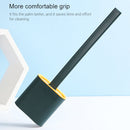 2 PCS Household Long Handle Soft Plastic Gap Toilet Brush TPR Decontamination Cleaning Brush(White)