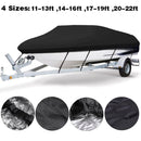 210D Waterproof Boat Cover Speedboat Towed Fishing V-Shaped Boat Cover Rain And Sun Protection Cover, Specification: 17-19FT 600x310cm