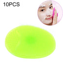 10 PCS Cleaning Pad Wash Face Facial Exfoliating Brush SPA Skin Scrub Cleanser Tool(Green)