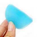 10 PCS Cleaning Pad Wash Face Facial Exfoliating Brush SPA Skin Scrub Cleanser Tool(rose red)