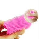 10 PCS Cleaning Pad Wash Face Facial Exfoliating Brush SPA Skin Scrub Cleanser Tool(rose red)