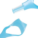 10 PCS 3 in 1 3D Crystal-Color Makeup Eyelash Comb Eyelash Card(Blue)
