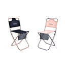 ShineTrip Outdoor Backrest Folding Stool Aluminum Alloy Folding Backrest Maza(Khaki)