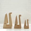 Medium Bamboo Wood Computer Cooling Bracket Beech Wood Tablet Desktop Storage Rack