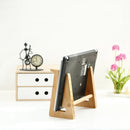 Medium Bamboo Wood Computer Cooling Bracket Beech Wood Tablet Desktop Storage Rack