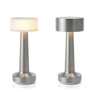 JB-TD10 LED Charging Bar Table Lamp Retro Creative Bar Cafe Restaurant Simple Bedside Night Light, Specification: EU Plug(Silver)