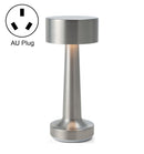 JB-TD10 LED Charging Bar Table Lamp Retro Creative Bar Cafe Restaurant Simple Bedside Night Light, Specification: AU Plug(Silver)
