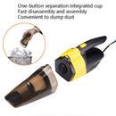 72W Car Handheld Portable Vacuum Cleaner Small Car Vacuum Cleaner Yellow With Wire