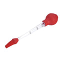 Silicone Turkey Seasoning Pump Barbecue Tool Dripping Seasoning Tube With Cleaning Brush(Red)