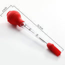 Silicone Turkey Seasoning Pump Barbecue Tool Dripping Seasoning Tube With Cleaning Brush(Blue)