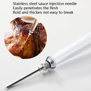 Silicone Turkey Seasoning Pump Barbecue Tool Dripping Seasoning Tube With Cleaning Brush(Black)