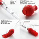 Silicone Turkey Seasoning Pump Barbecue Tool Dripping Seasoning Tube With Cleaning Brush(Red)