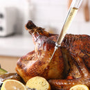 Silicone Turkey Seasoning Pump Barbecue Tool Dripping Seasoning Tube With Cleaning Brush(Blue)