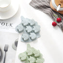 4 PCS Unicorn Pony Chocolate Candy Cake Baking Silicone Mold Color Random Delivery