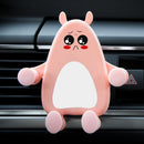 Q2 2 PCS Cartoon Car Multifunctional Navigation Air Outlet Car Phone Holder(Pink and White About To Cry)