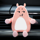 Q2 2 PCS Cartoon Car Multifunctional Navigation Air Outlet Car Phone Holder(Pink and White Little Tiger Tooth)