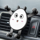 2 PCS Car Air Outlet Navigation Support Clip Car Cartoon Gravity Mobile Phone Holder(Cute)