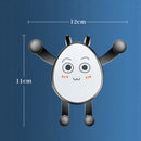 2 PCS Car Air Outlet Navigation Support Clip Car Cartoon Gravity Mobile Phone Holder(Cute)