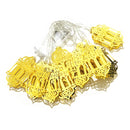 1.65m 10 LEDs Eid Al-Fitr Festival Iron Art String Lights Ramadan LED Decoration Pendant(Colorful Light)