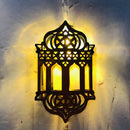 1.65m 10 LEDs Eid Al-Fitr Festival Iron Art String Lights Ramadan LED Decoration Pendant(White Light)
