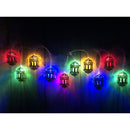 1.65m 10 LEDs Eid Al-Fitr Festival Iron Art String Lights Ramadan LED Decoration Pendant(Colorful Light)