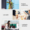 2 PCS Round Bluetooth Anti-Lost Device Mobile Phone Key Two-Way Object Finding Alarm( Blue)