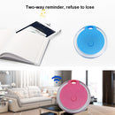 2 PCS Round Bluetooth Anti-Lost Device Mobile Phone Key Two-Way Object Finding Alarm( Blue)